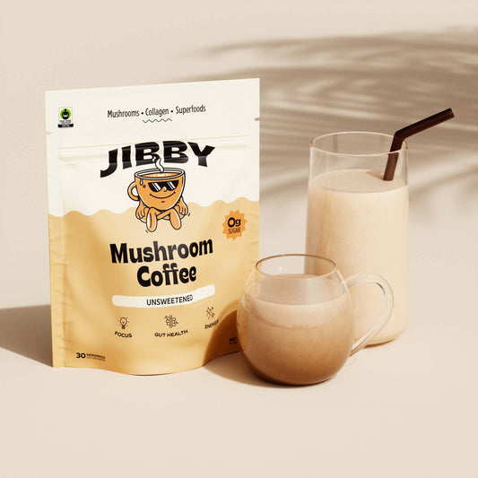 Jibby Mushroom Coffee - Collagen, Mushrooms, Superfoods