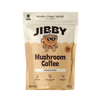 Jibby Mushroom Coffee - Collagen, Mushrooms, Superfoods